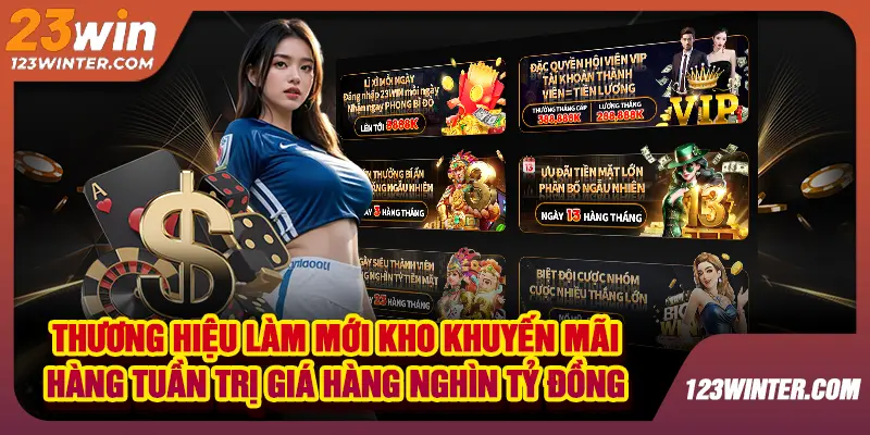 Đua top mỗi ngày tại 23win nhận quà giá trị cực khủng